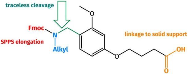 N-Alkyl Substituted Carboxy Linkers for Peptide Synthesis