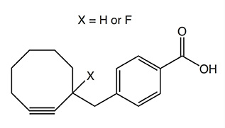 1.2 (R = H) <br>4.3 (R = F)